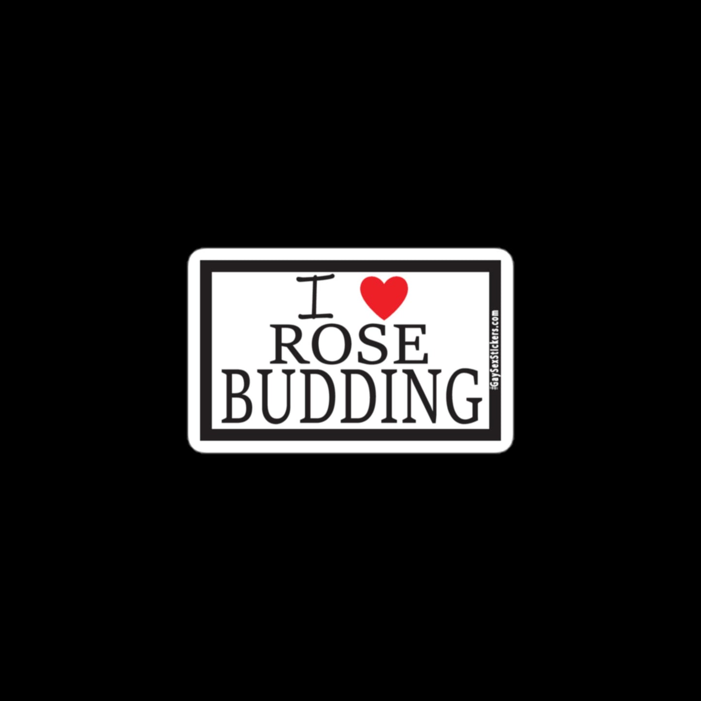 I corazón rosa en ciernes Pegatina