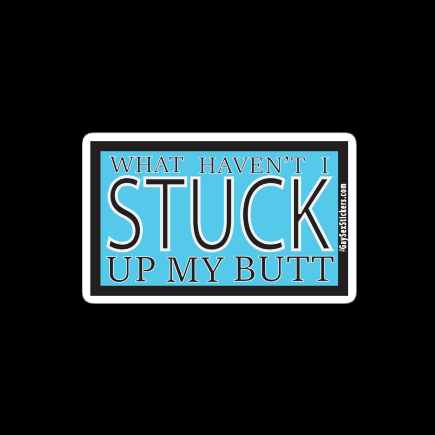 What Haven't I Stuck Up My Butt Sticker