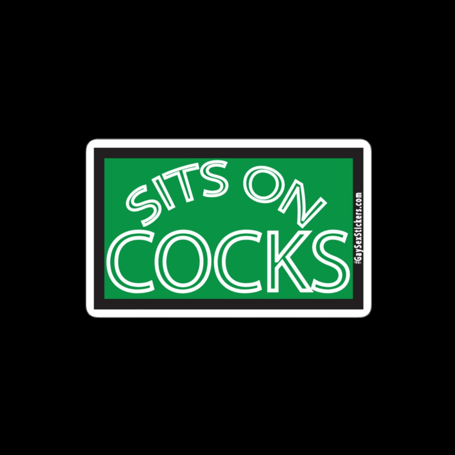 Sits on Cocks Sticker