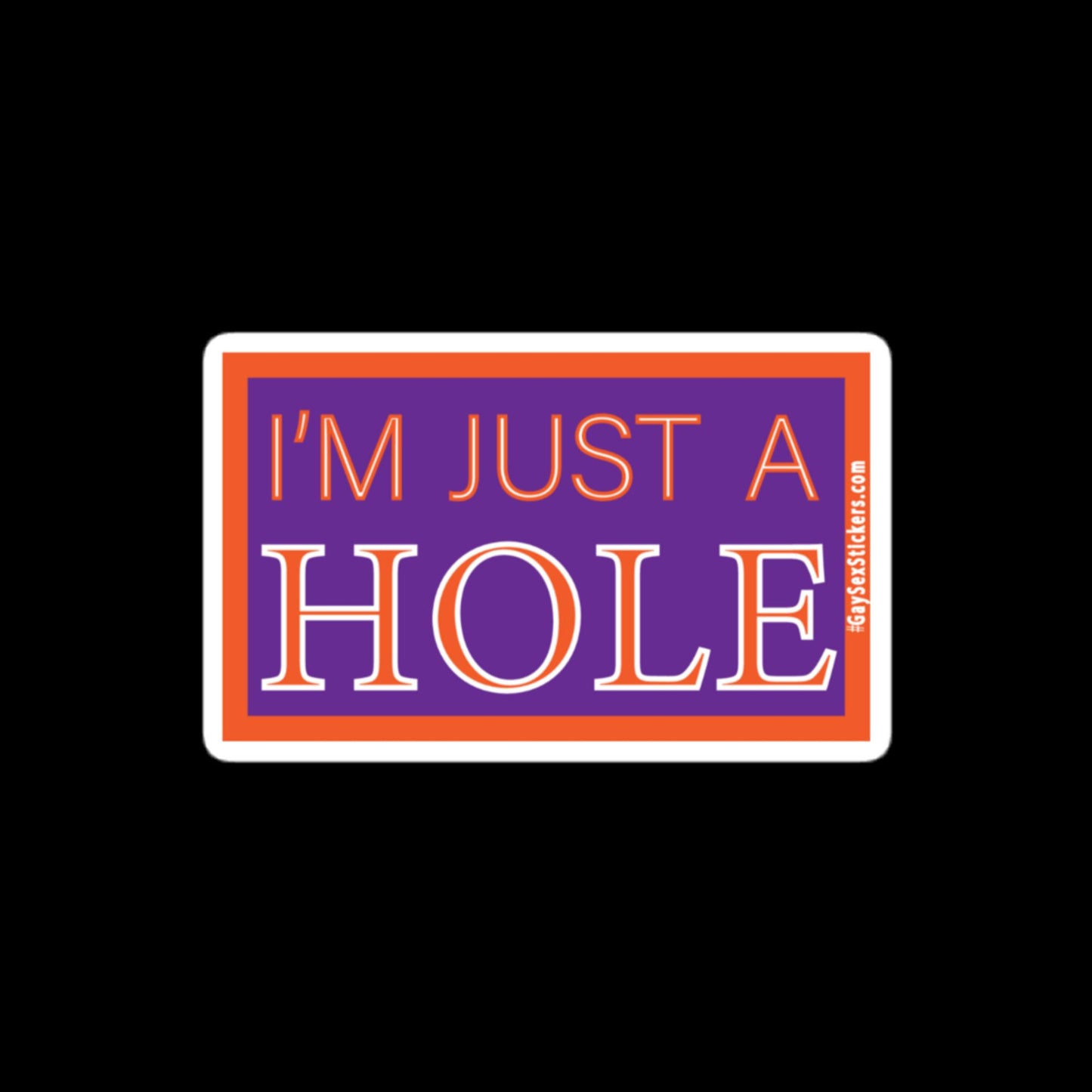 I'm Just A Hole Sticker