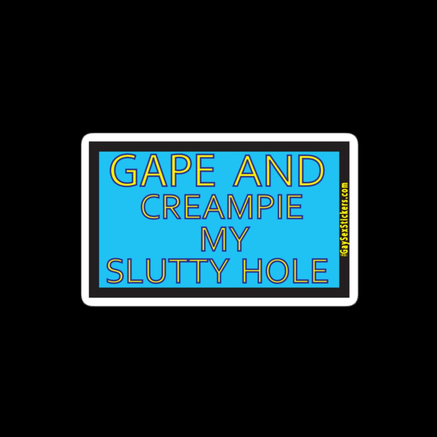 Gape And Creampie My Slutty Hole