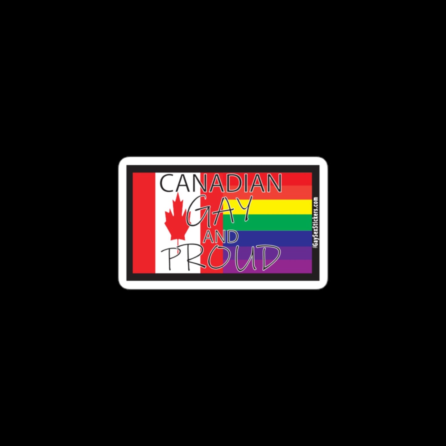 Canadian Gay and Proud Sticker