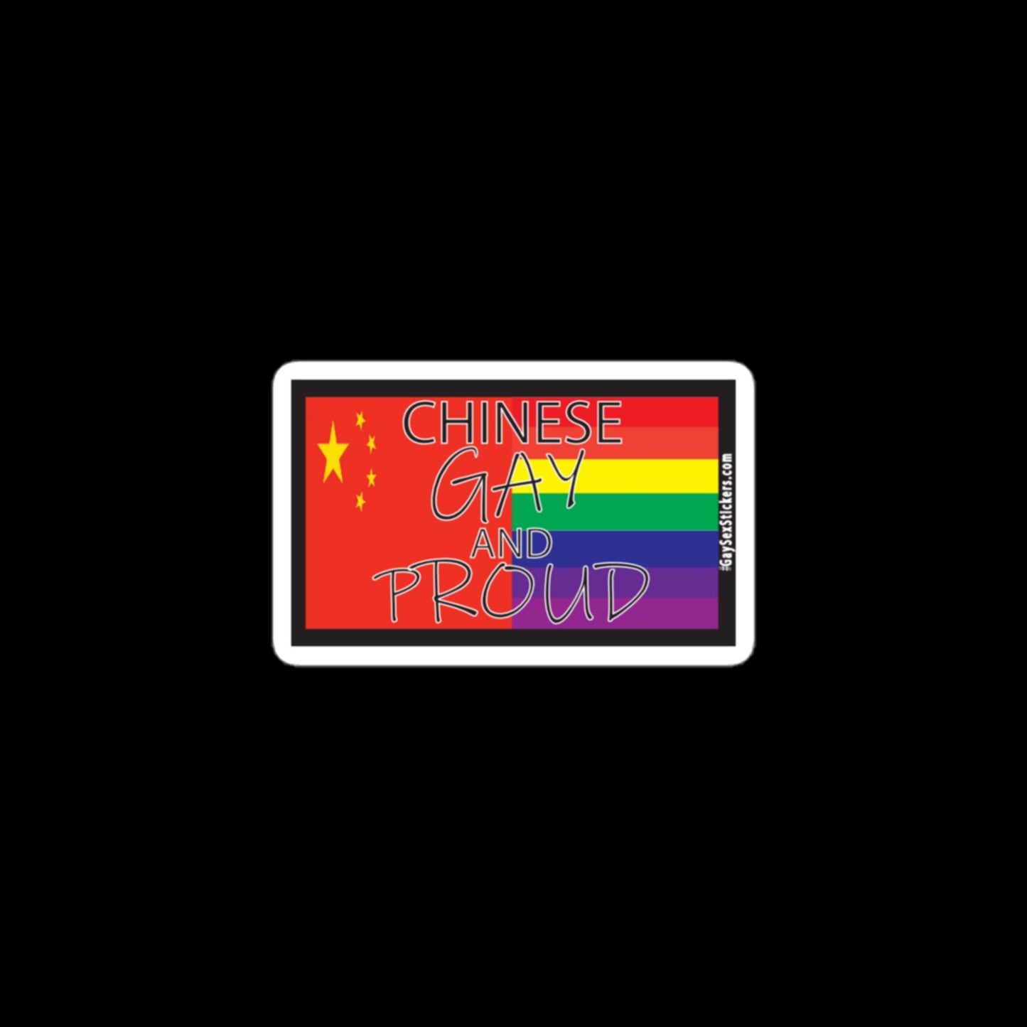 Chinese Gay and Proud Sticker