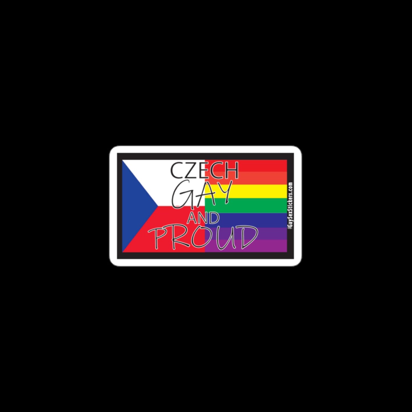 Czech Gay and Proud Sticker