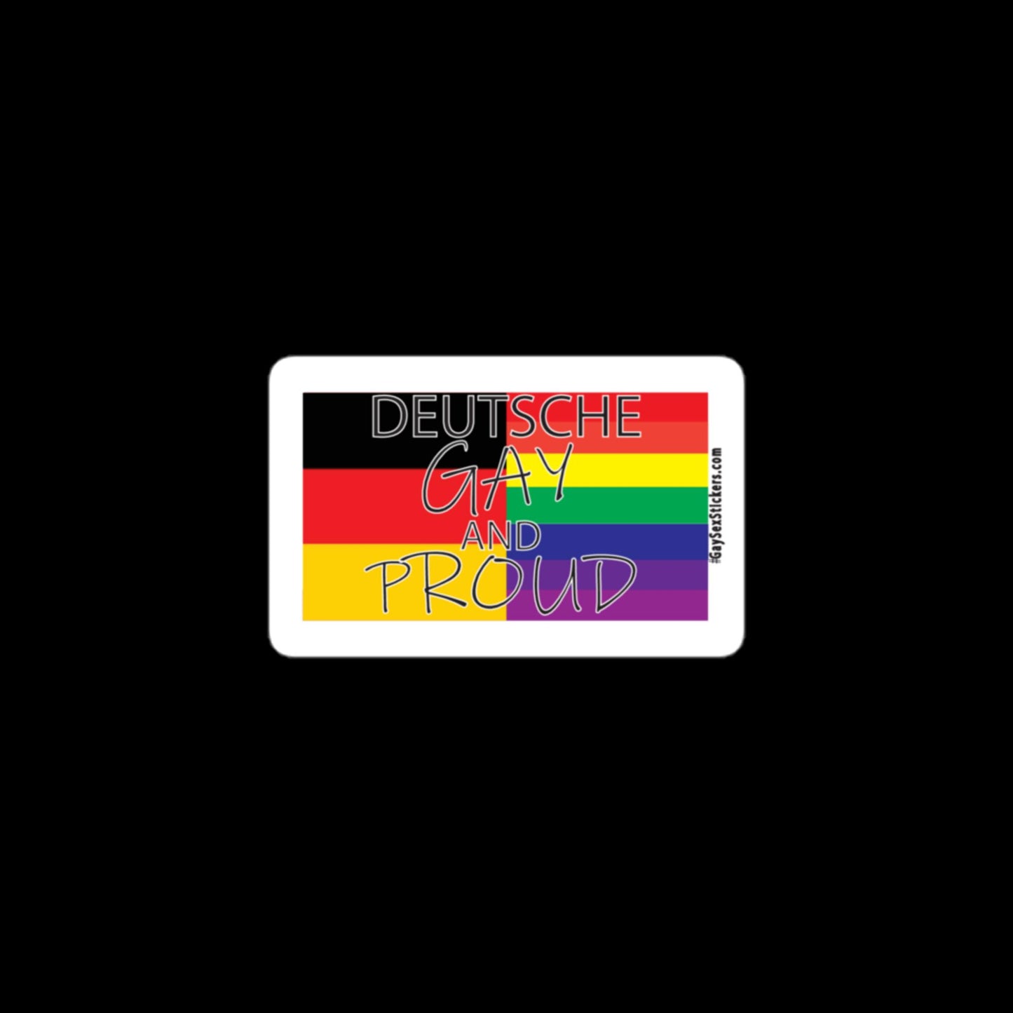 Deutsche Gay and Proud Sticker