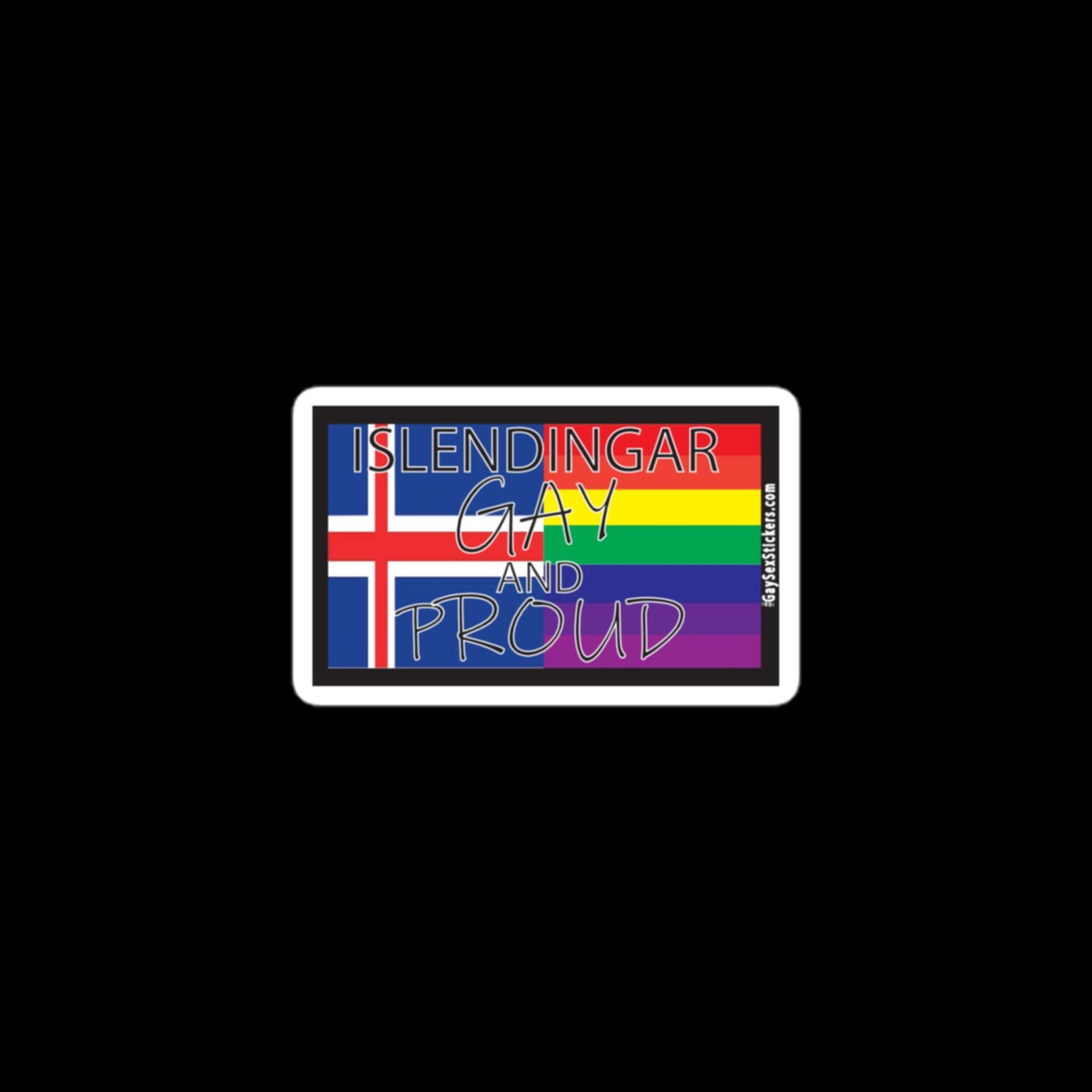 Islendingar Gay and Proud Sticker