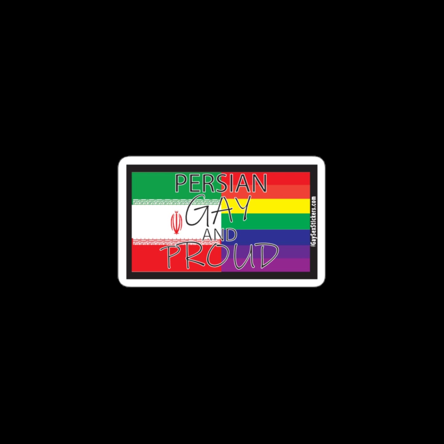 Persian Gay and Proud Sticker