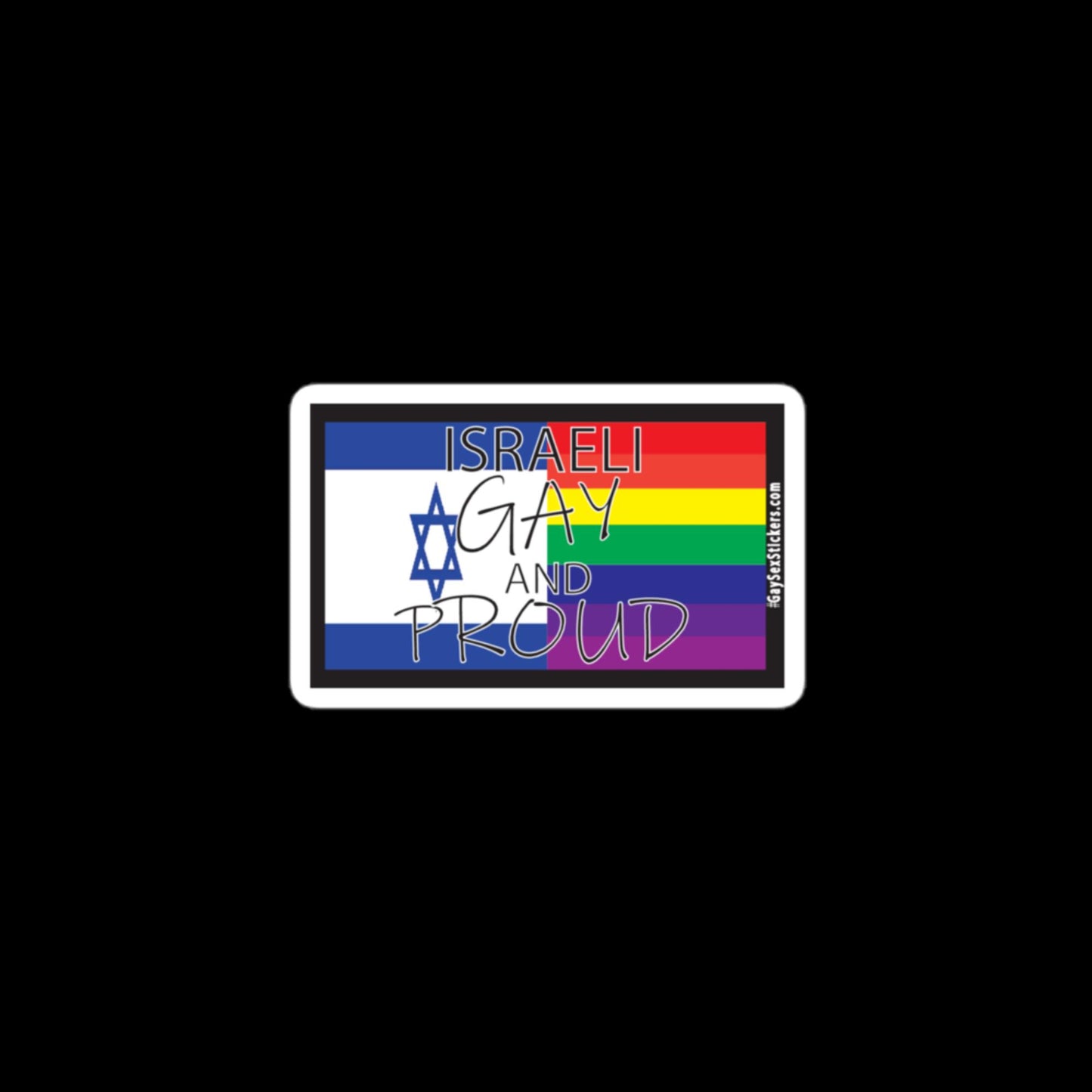 Israeli Gay and Proud Sticker