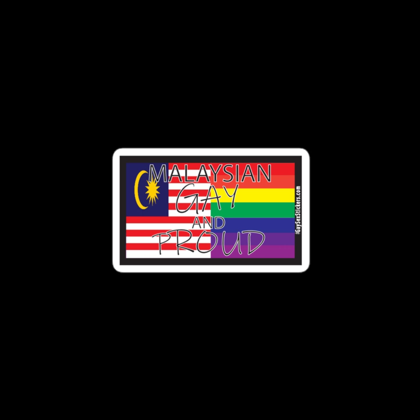 Malaysian Gay and Proud Sticker