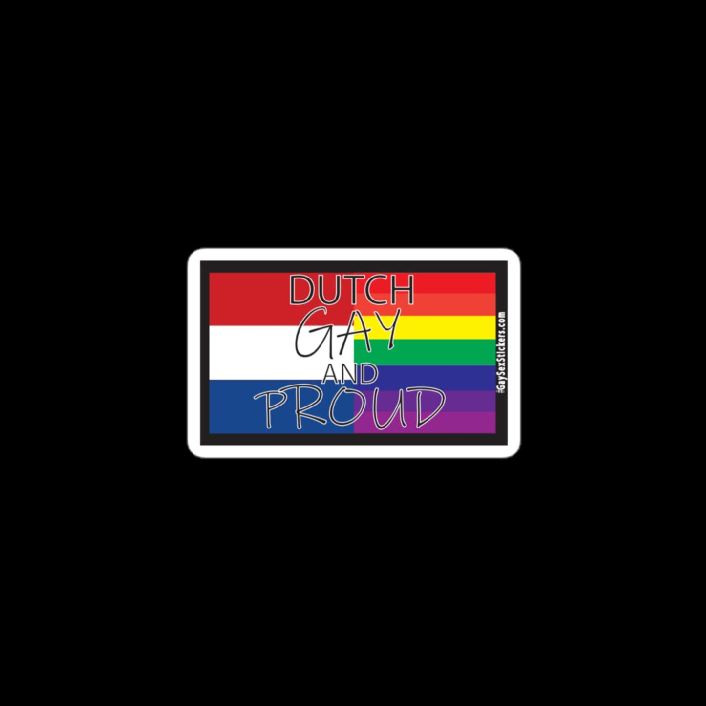 Dutch Gay and Proud Sticker