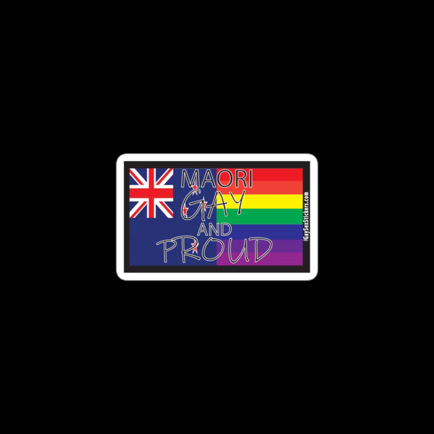 Maori Gay and Proud Sticker