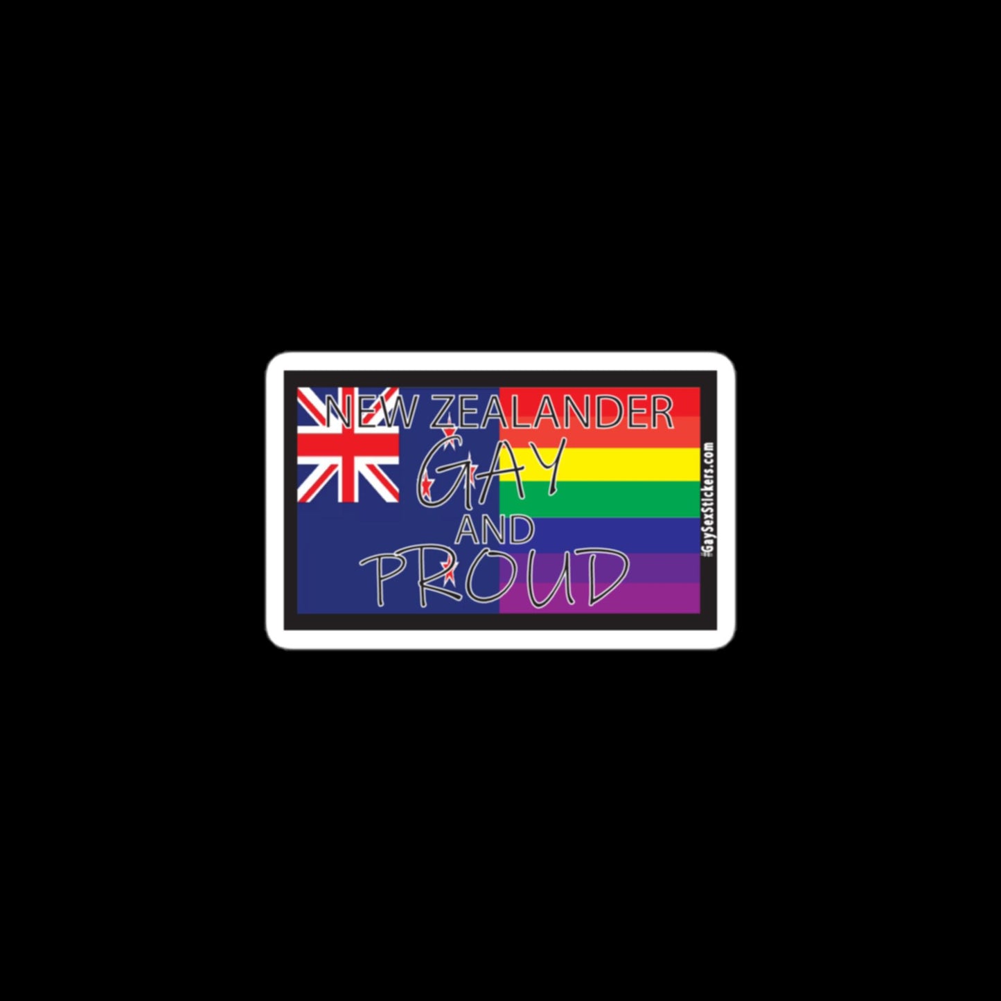 New Zealander Gay and Proud Sticker