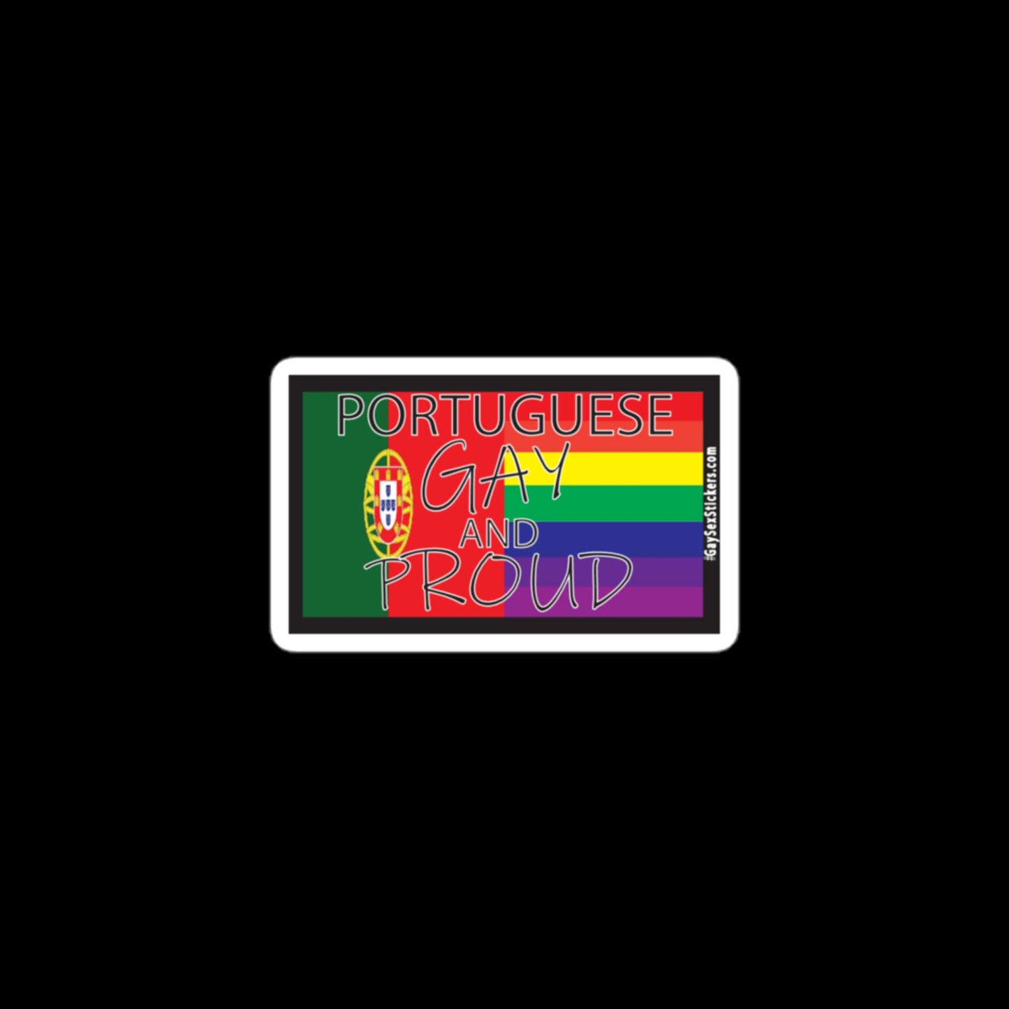 Portuguese Gay and Proud Sticker