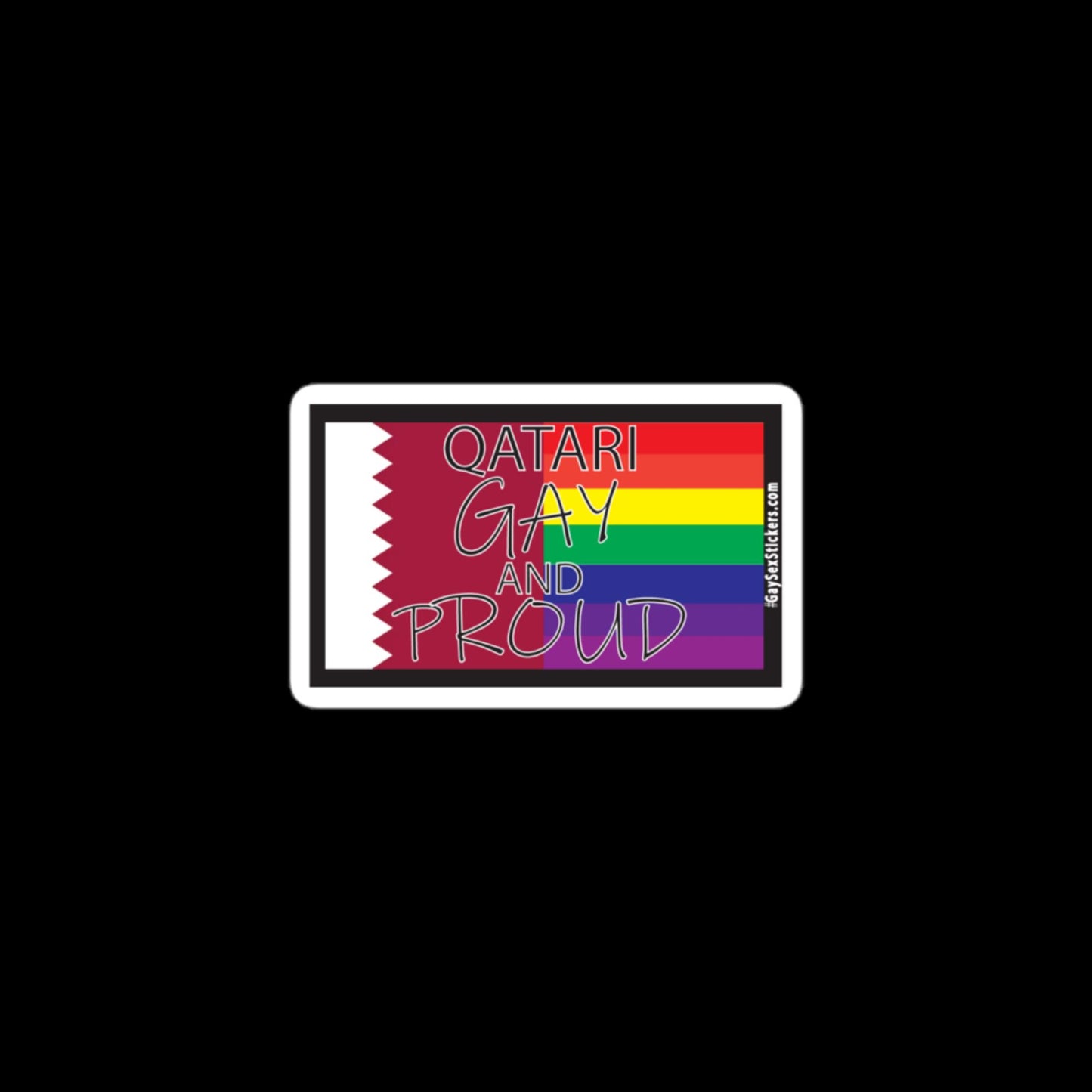 Qatari Gay and Proud Sticker