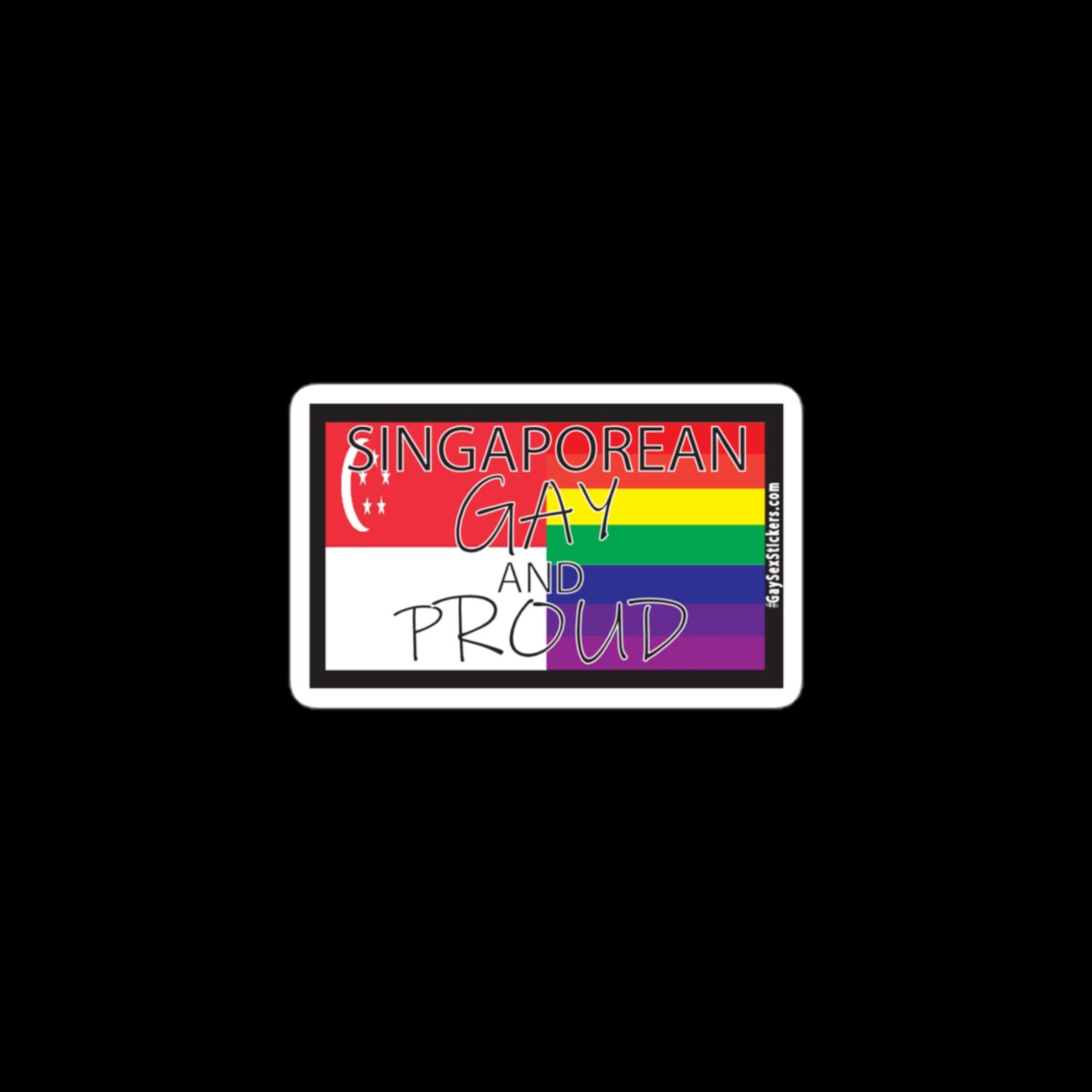 Singaporean Gay and Proud Sticker