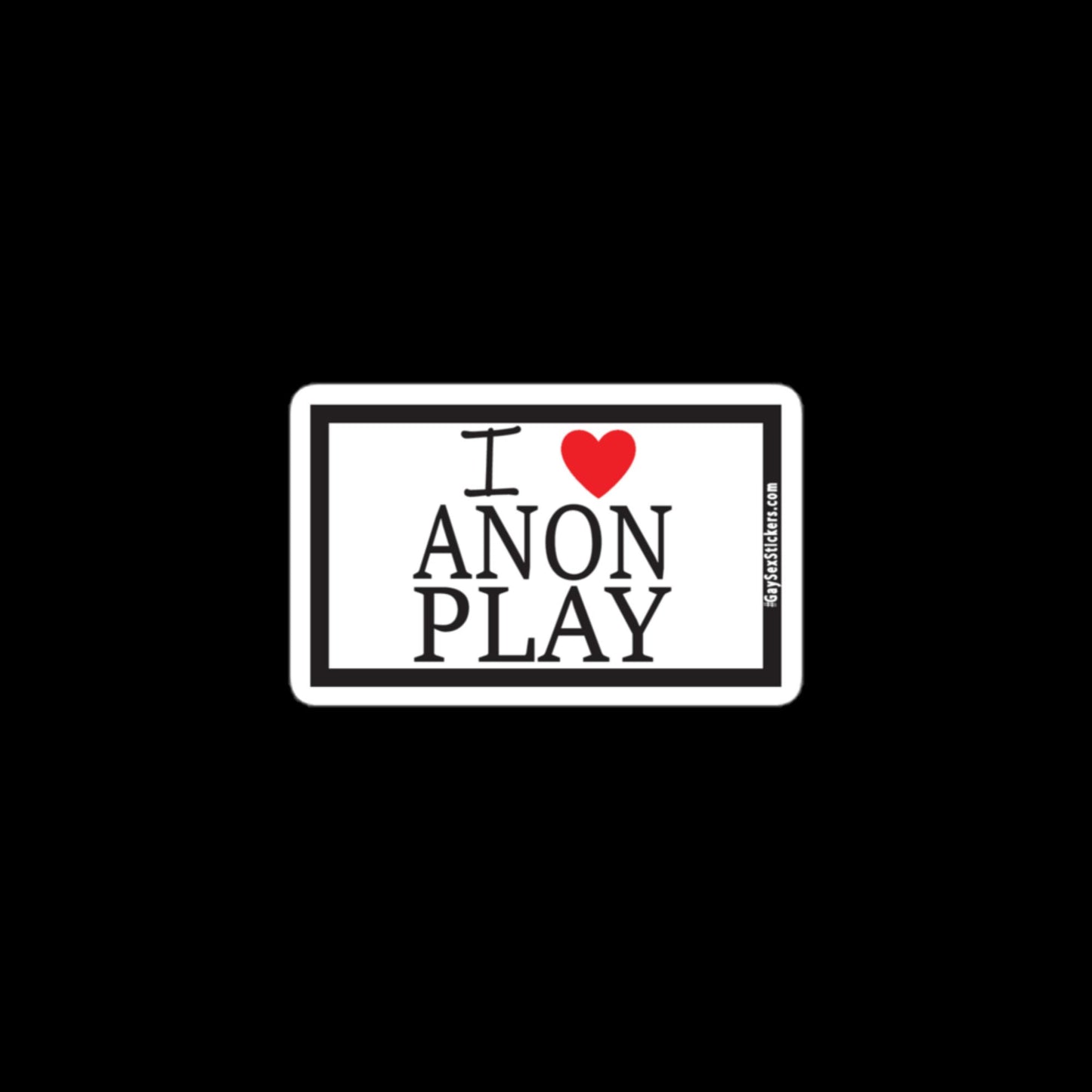 I Heart Anon Play Sticker