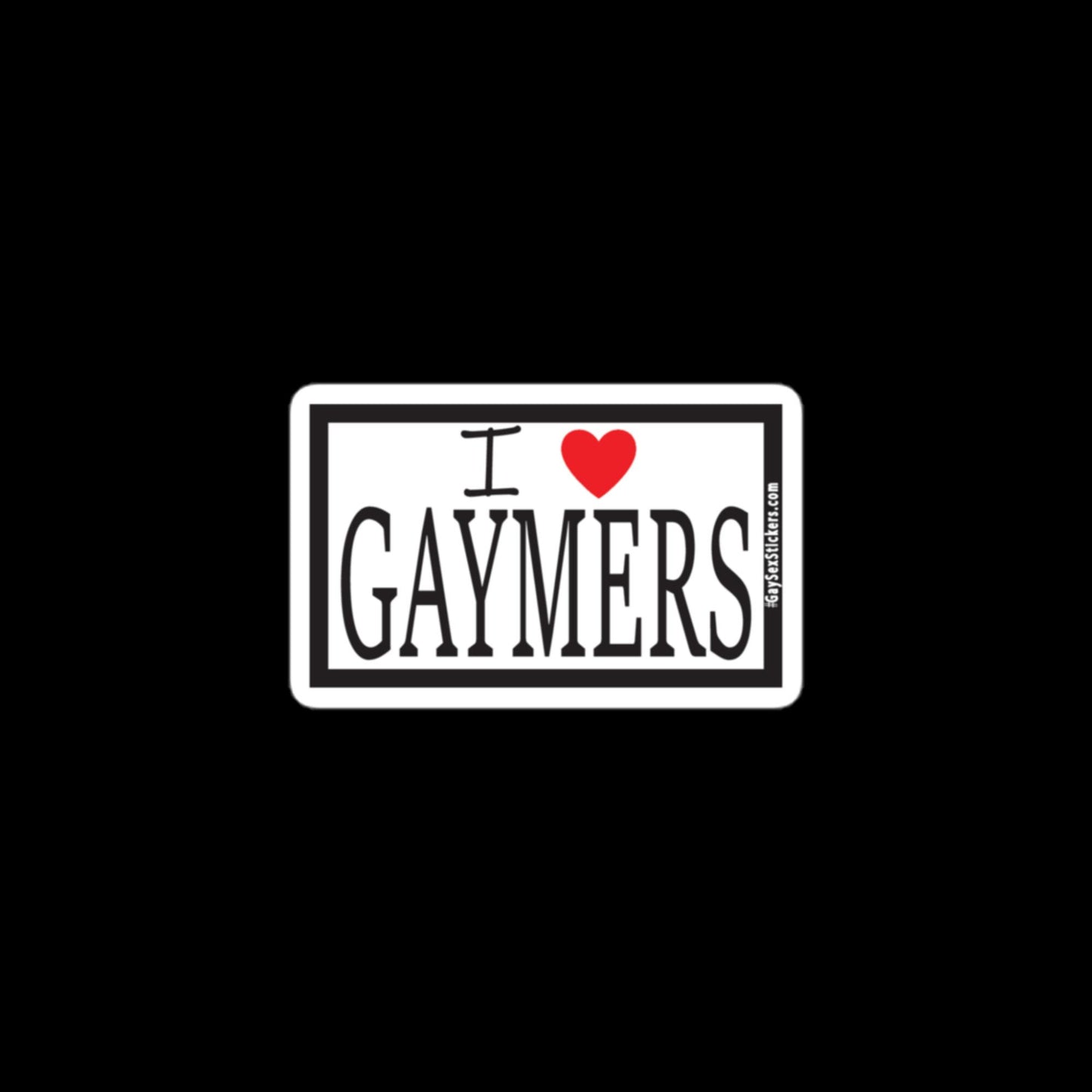 I corazón gaymers Pegatina