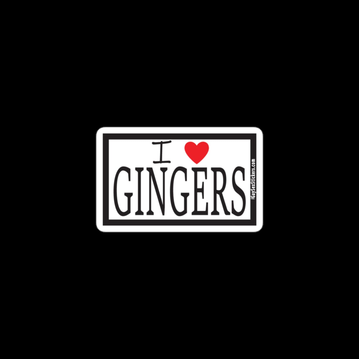 I Heart Gingers Sticker