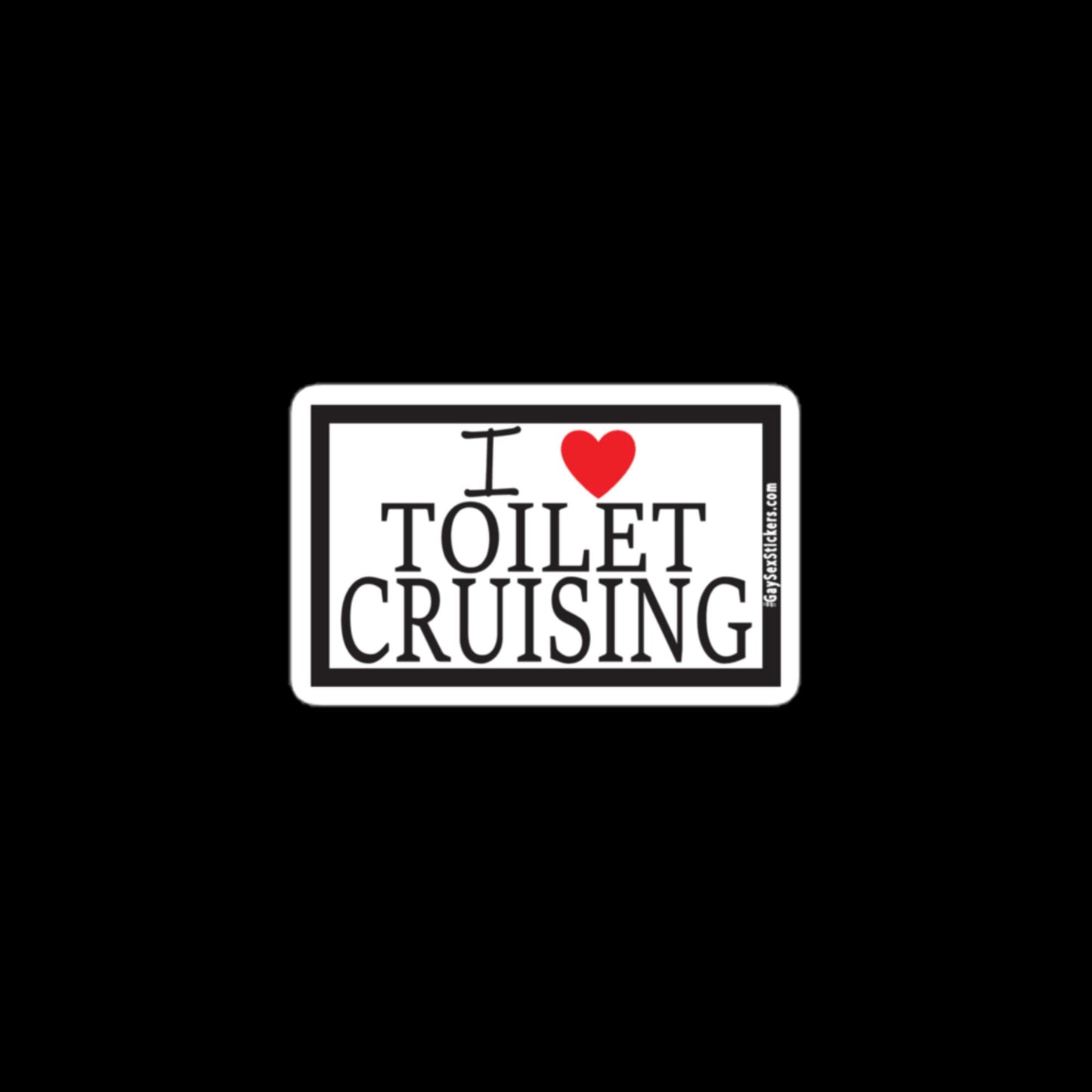 I Heart Toilet Cruising Sticker