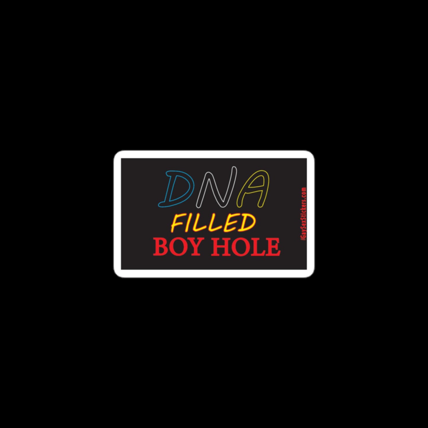 DNA Filled Boy Hole Sticker