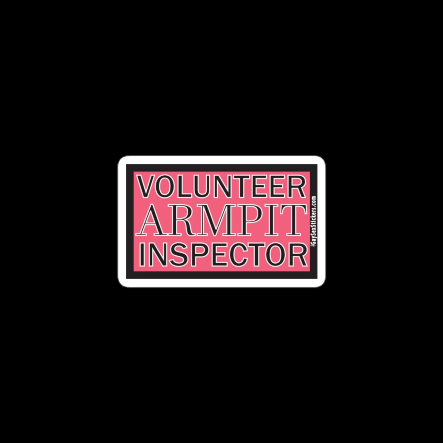 Inspector voluntario de axilas Pegatina