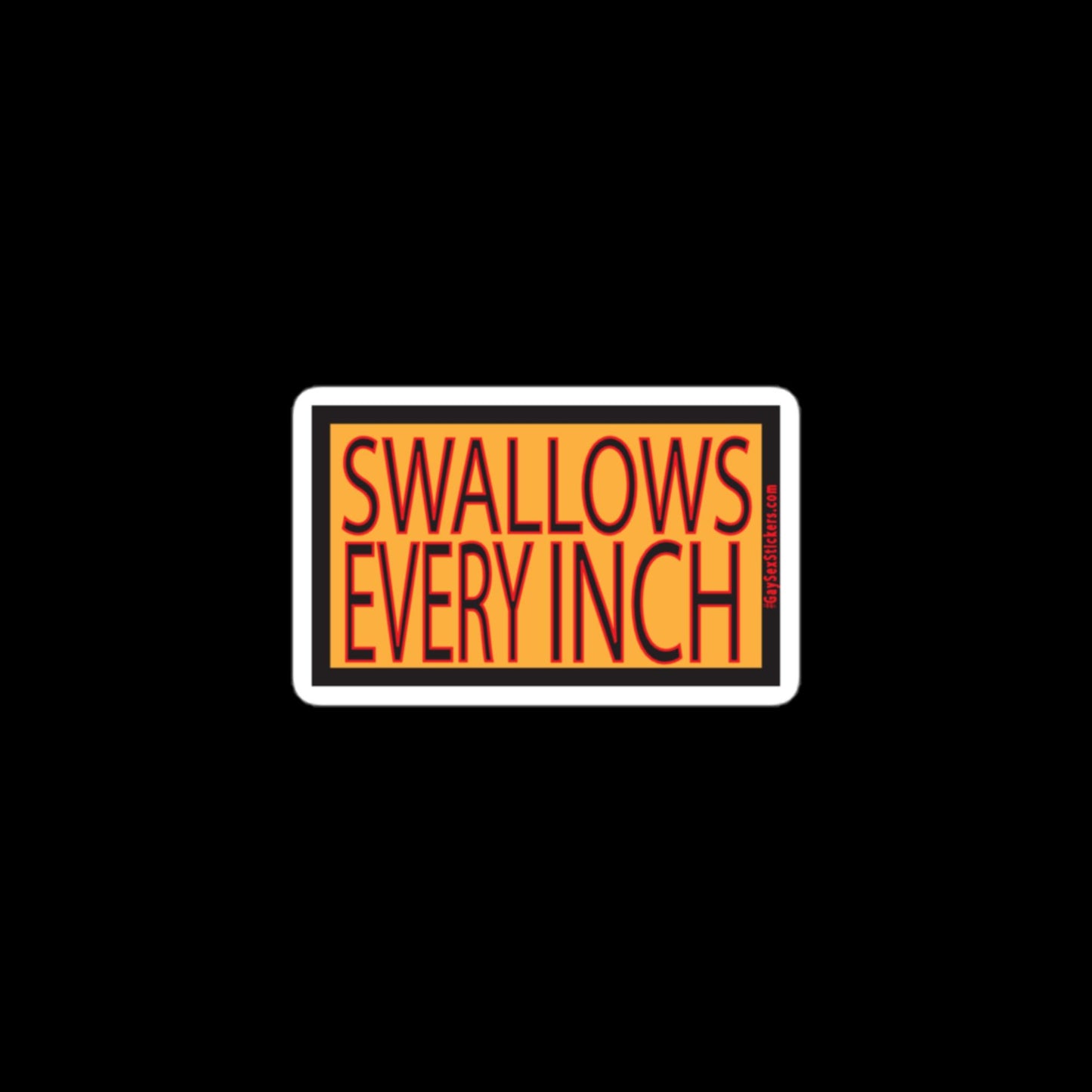 Swallows Every Inch Sticker