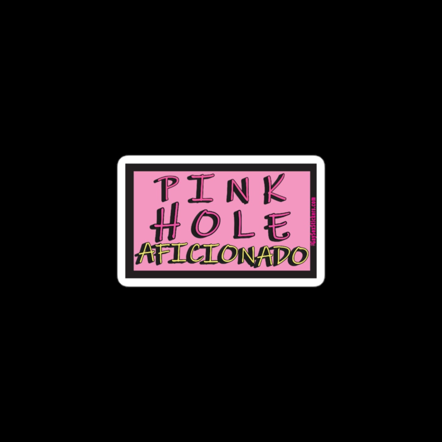 Pink Hole Aficionado Sticker