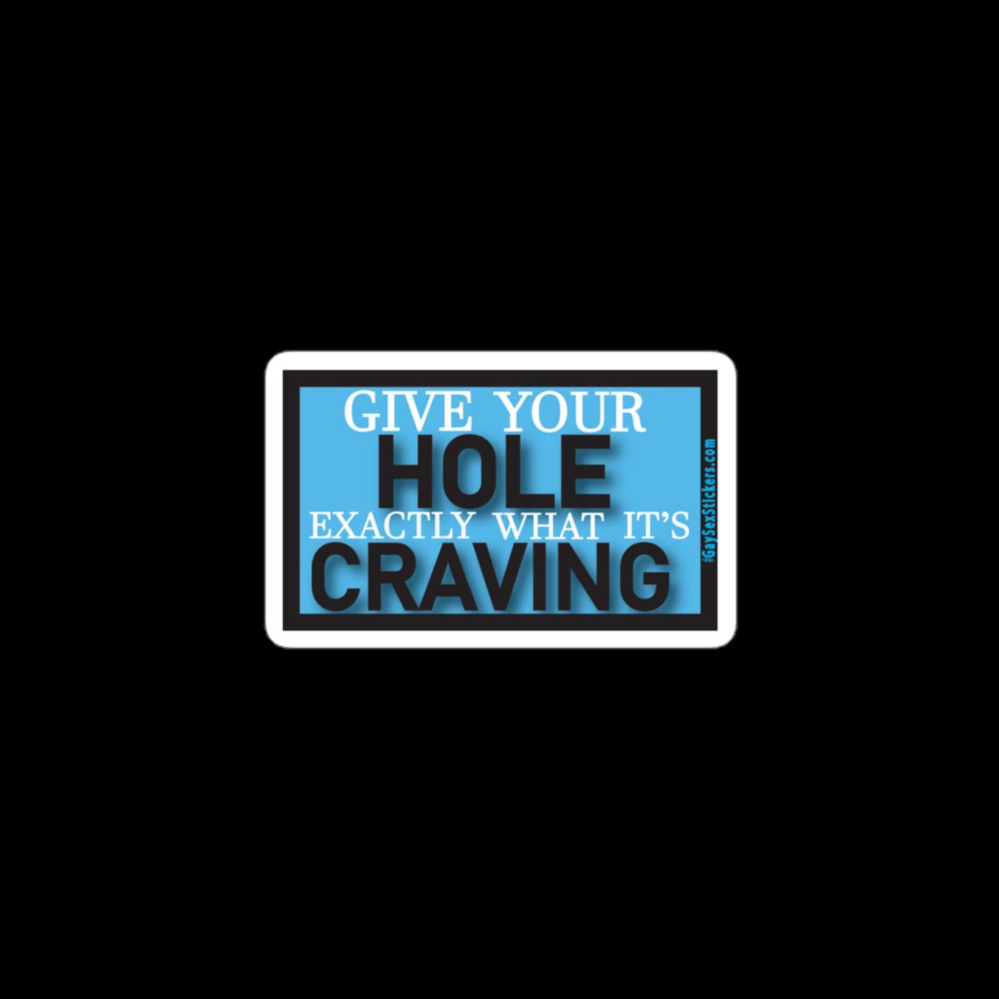 Give Your Hole Exactly What It's Craving Sticker