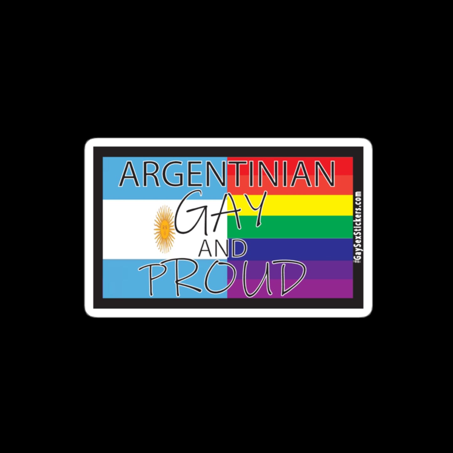 Argentinian Gay and Proud Sticker