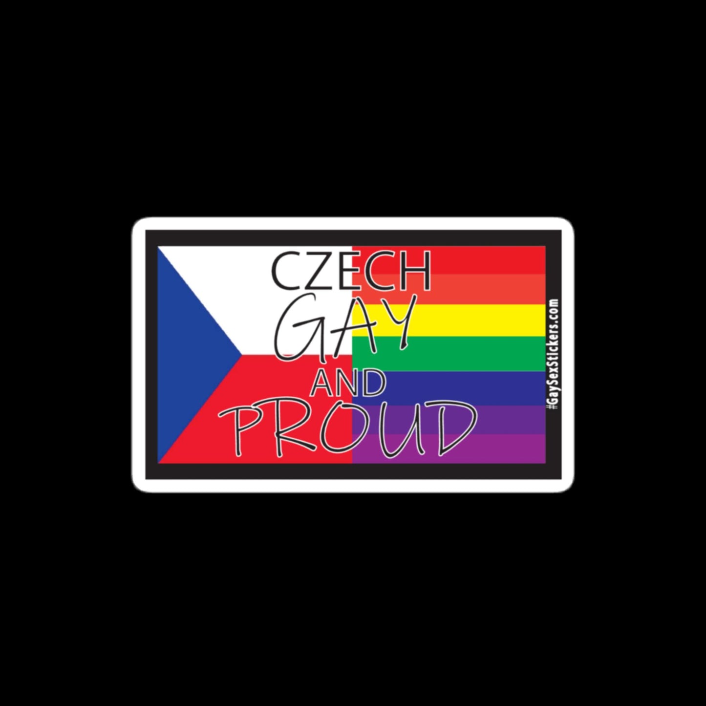 Czech Gay and Proud Sticker