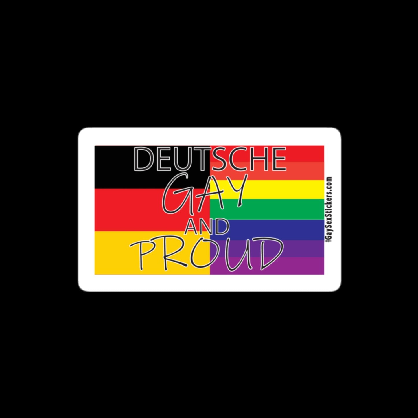 Deutsche Gay and Proud Sticker