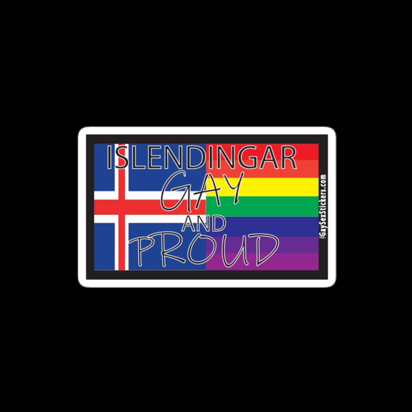 Islendingar Gay and Proud Sticker