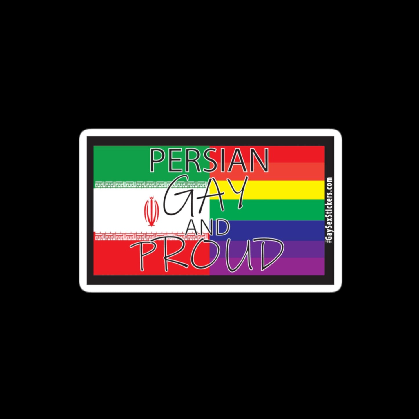 Persian Gay and Proud Sticker