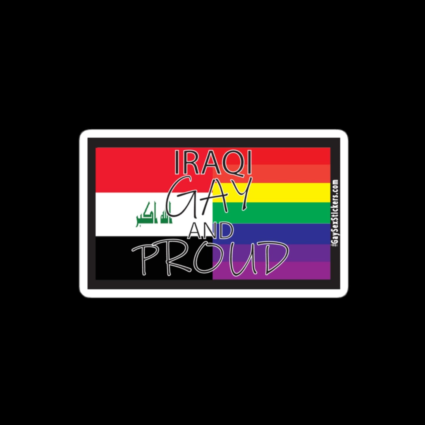 Iraqi Gay and Proud Sticker