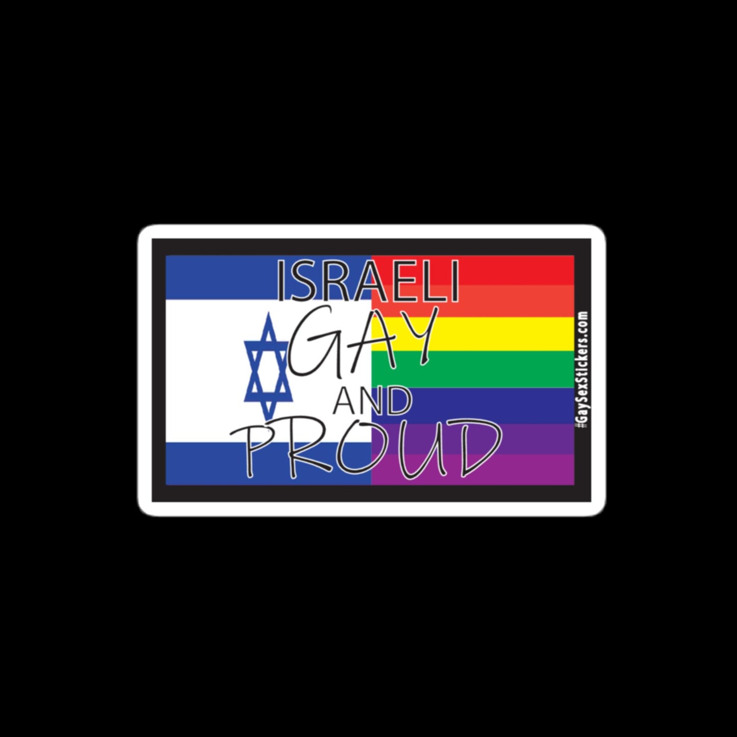 Israeli Gay and Proud Sticker