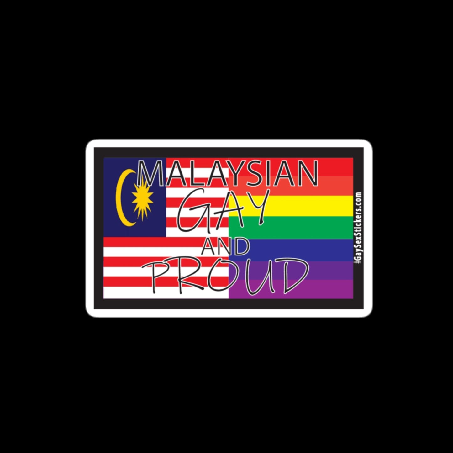 Malaysian Gay and Proud Sticker