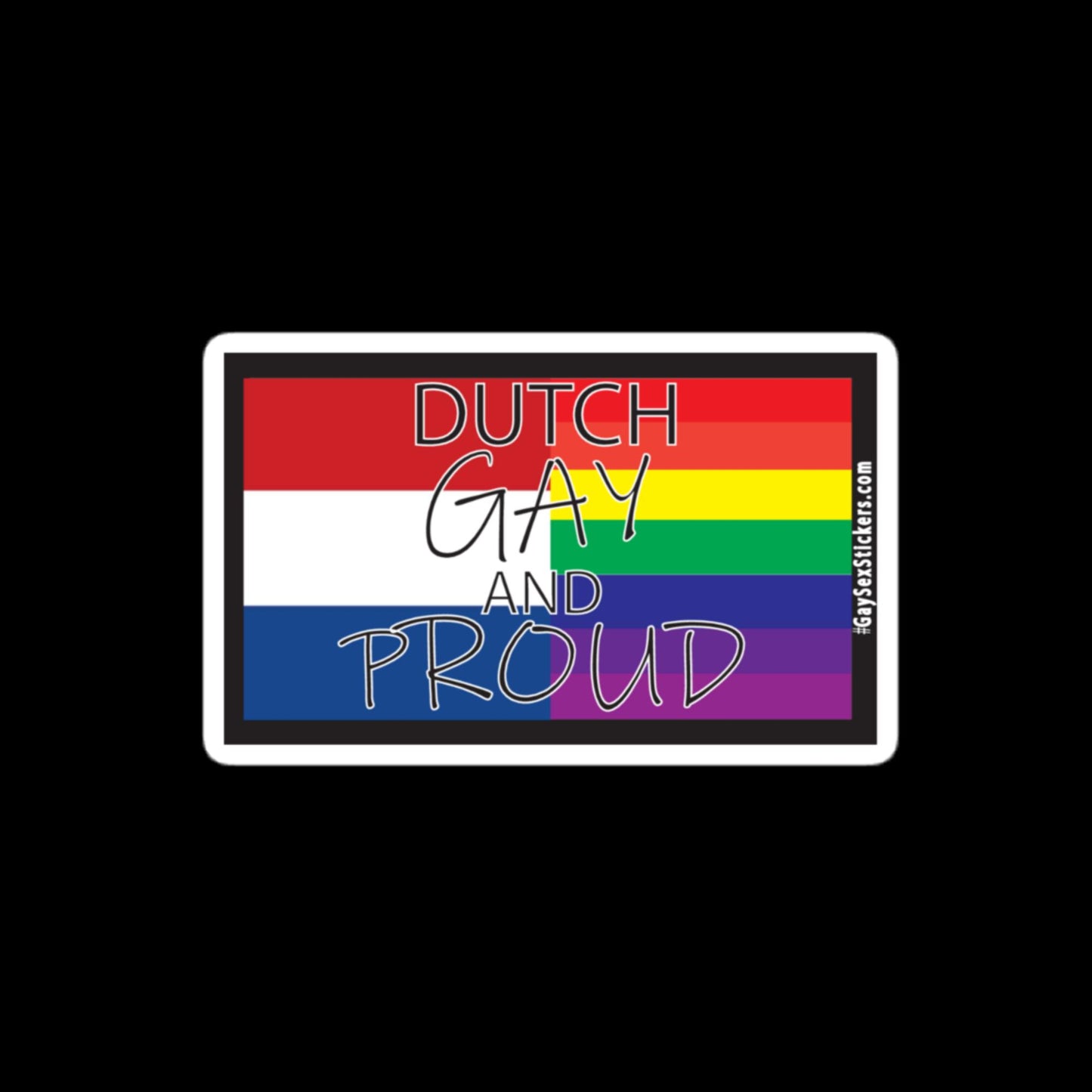 Dutch Gay and Proud Sticker