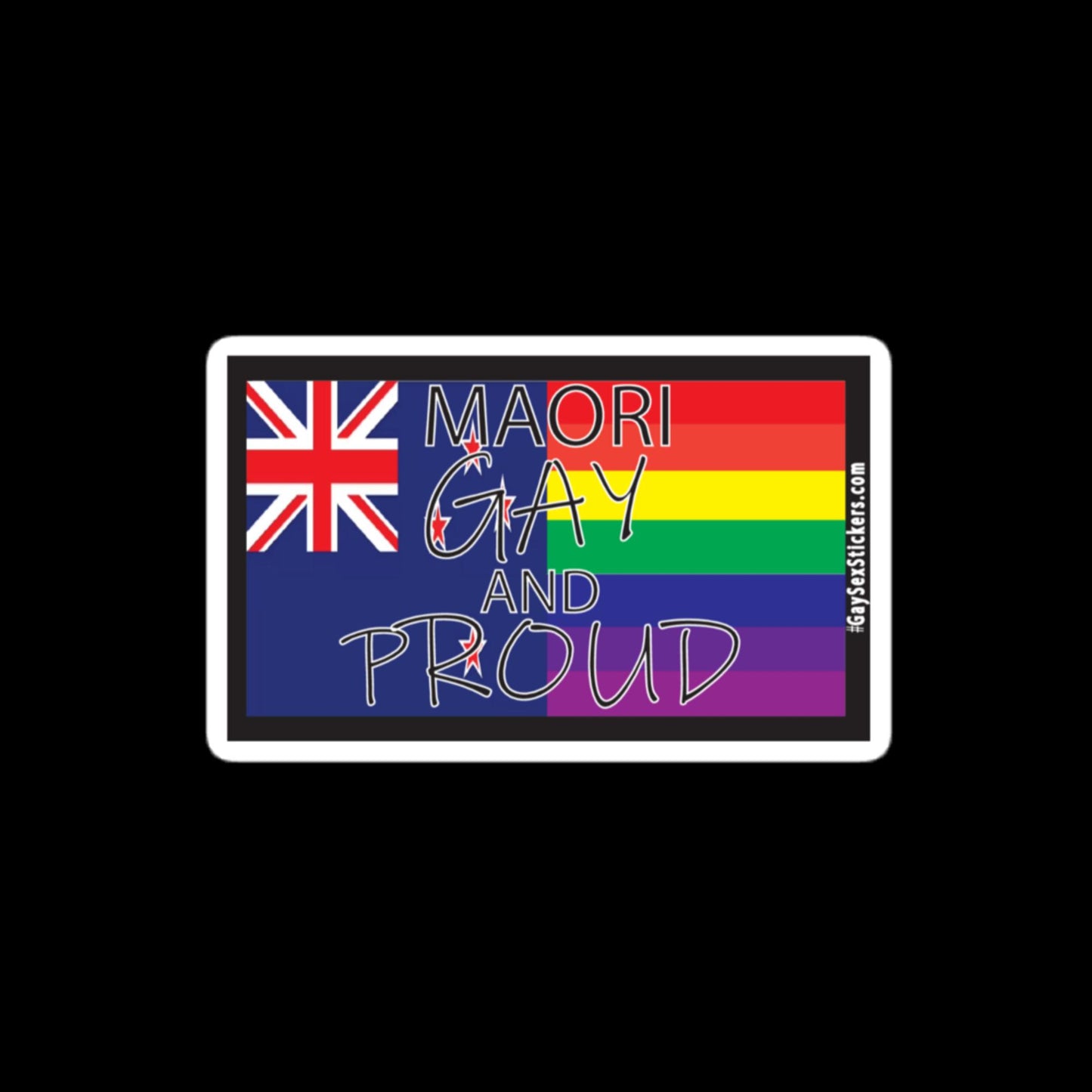 Maori Gay and Proud Sticker