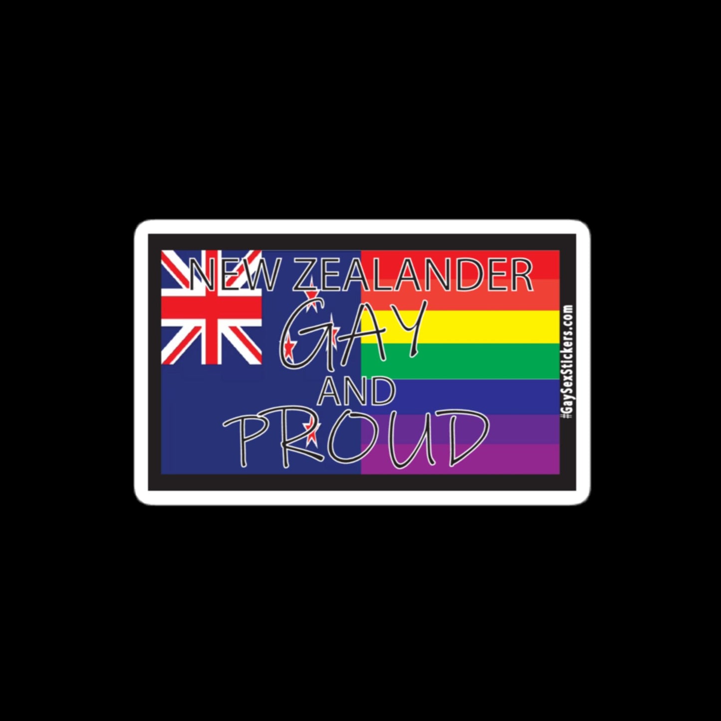 New Zealander Gay and Proud Sticker