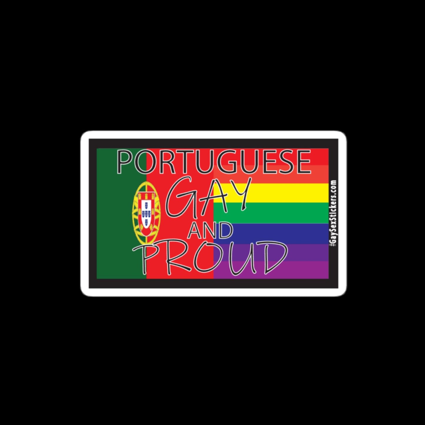 Portuguese Gay and Proud Sticker