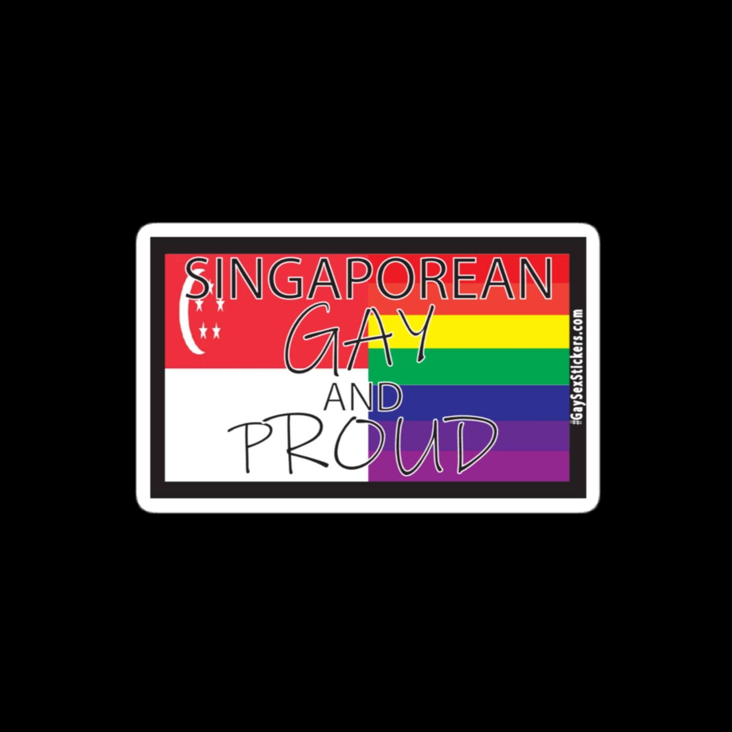 Singaporean Gay and Proud Sticker