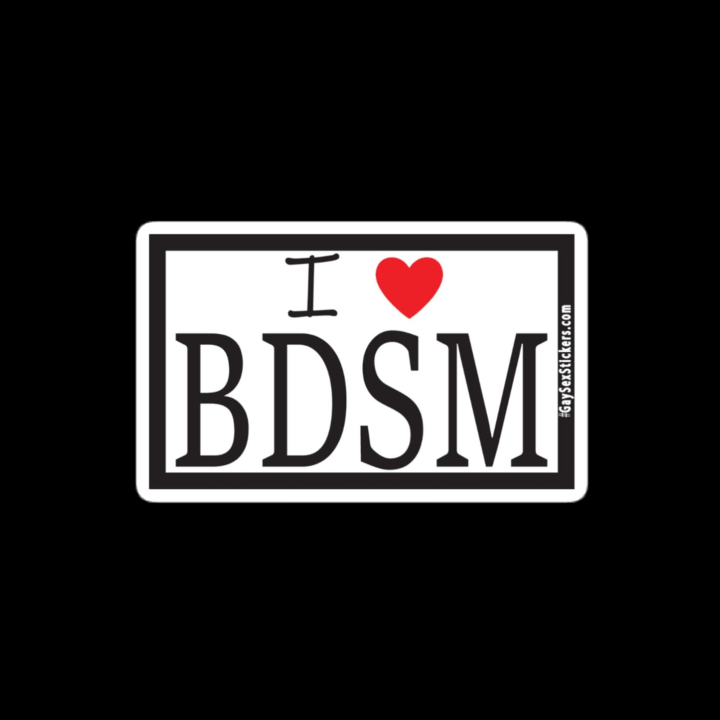 I Heart BDSM Sticker