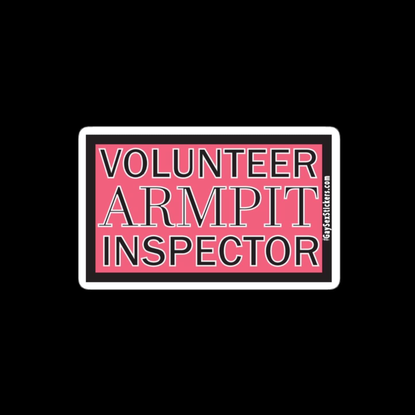 Inspector voluntario de axilas Pegatina