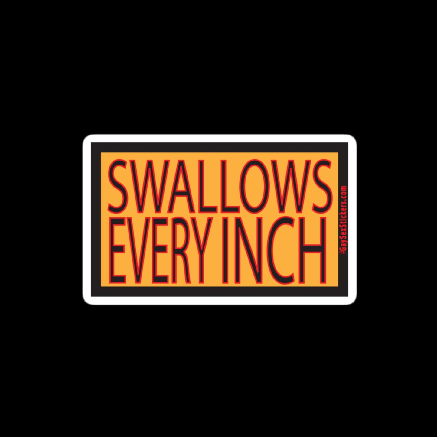 Swallows Every Inch Sticker