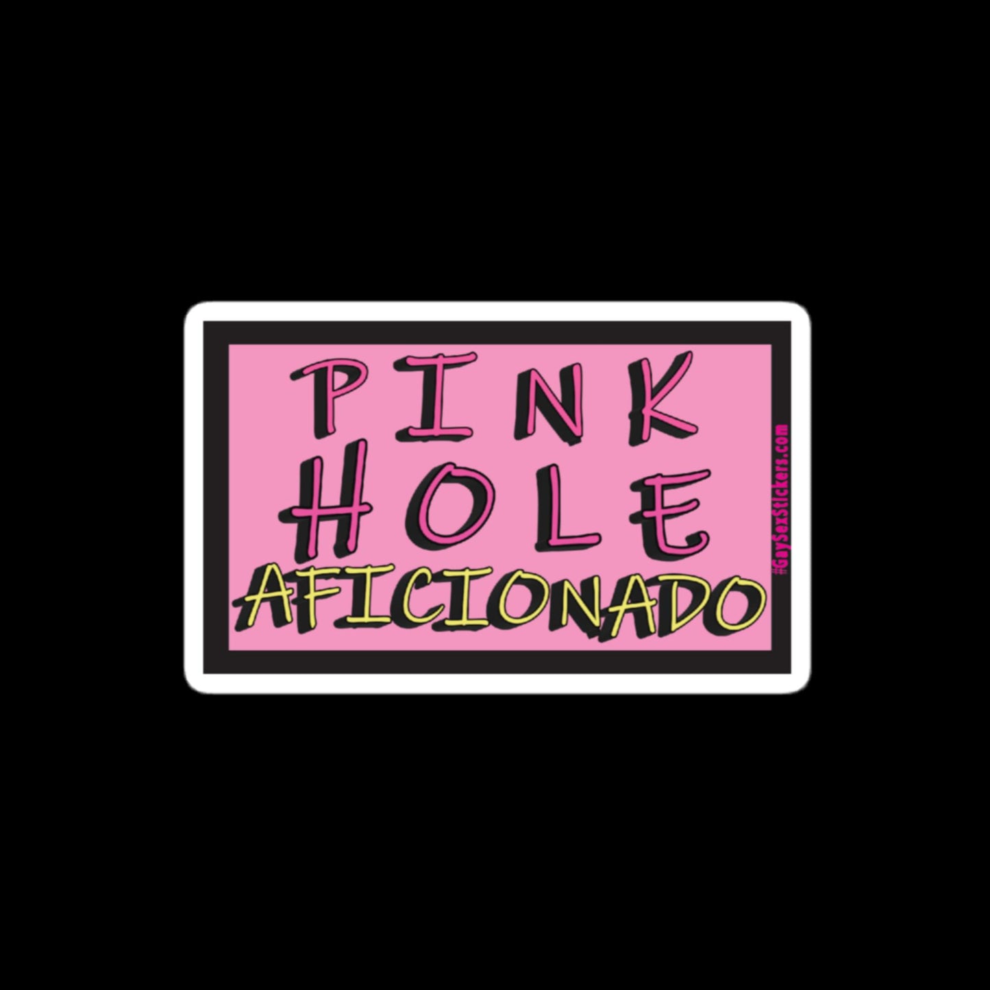 Pink Hole Aficionado Sticker