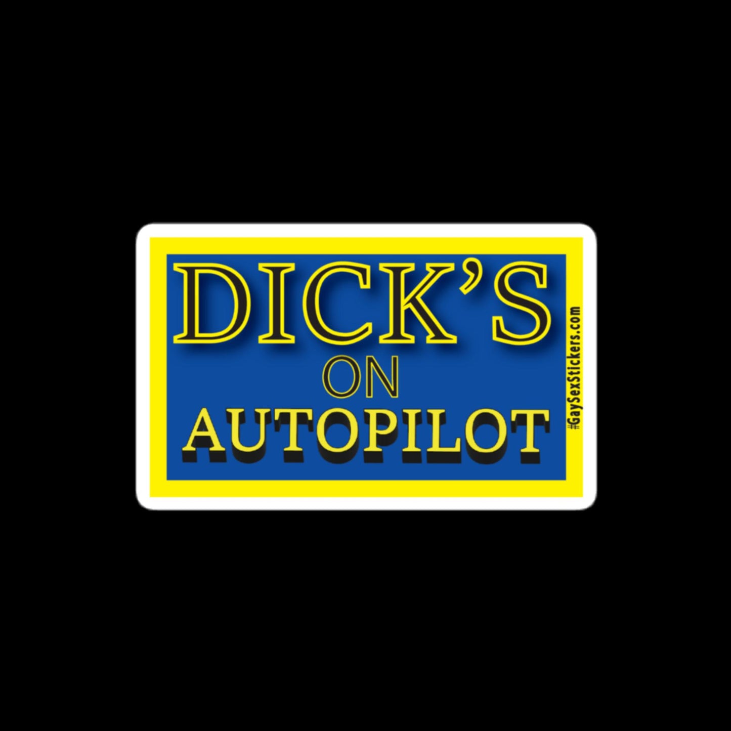 Dick's On Autopilot Sticker