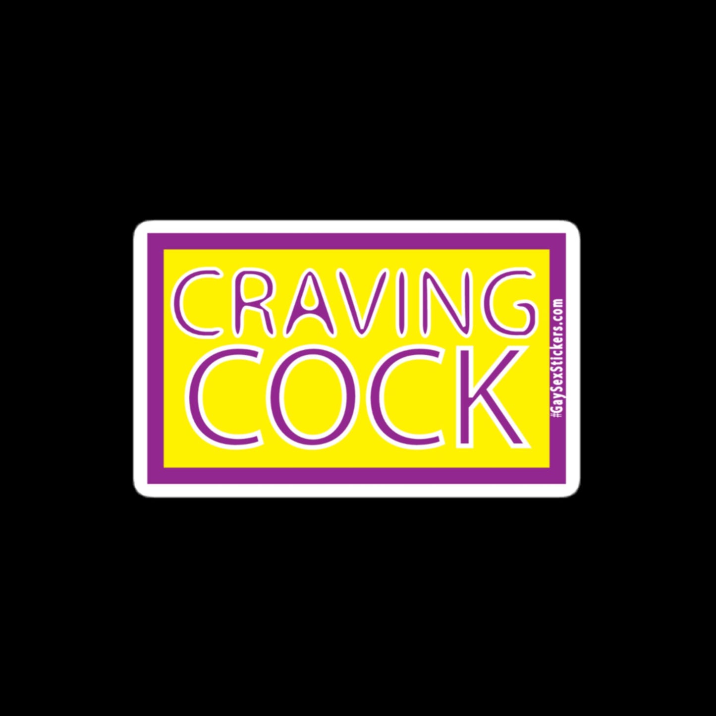 Craving Cock Sticker