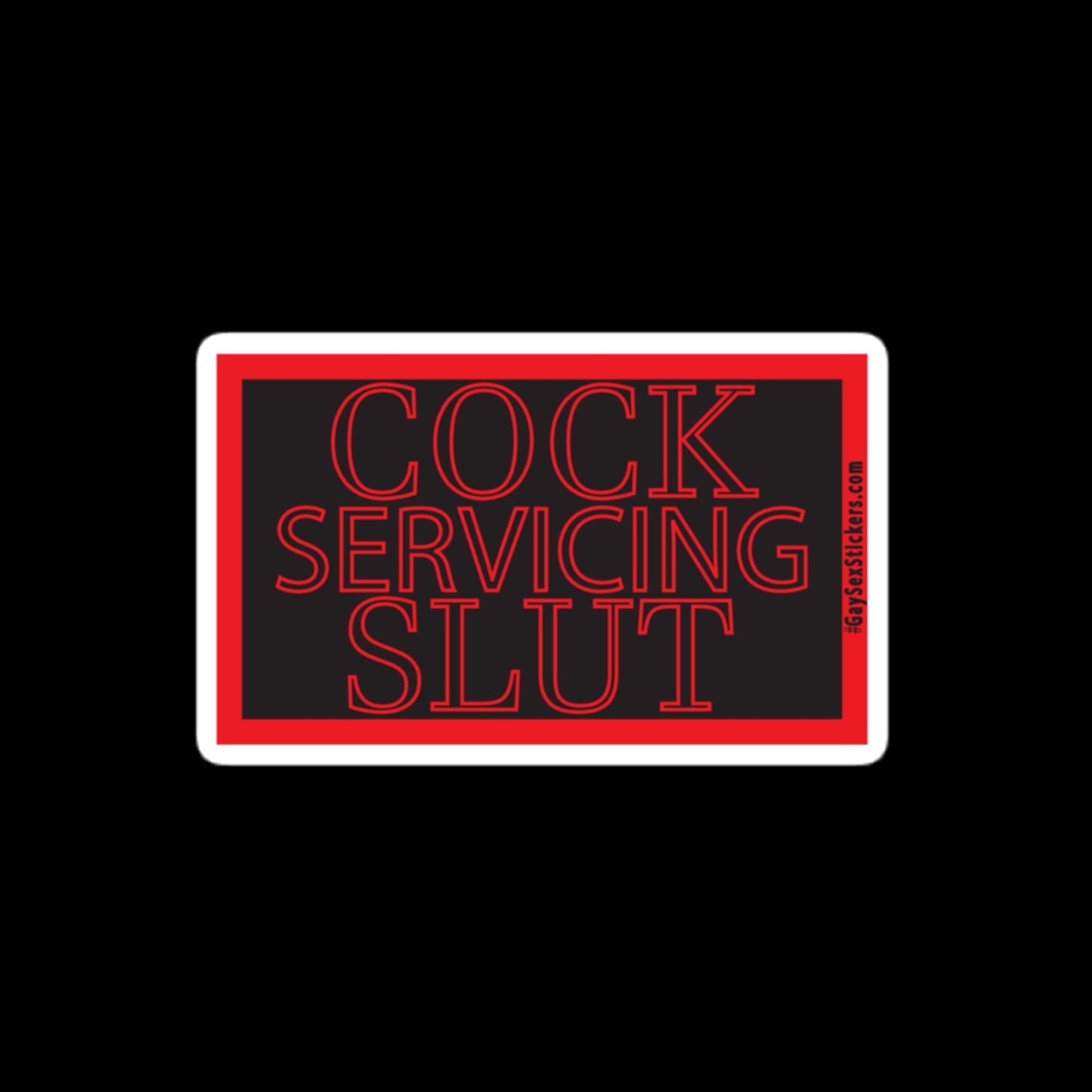 Cock Servicing Slut Sticker