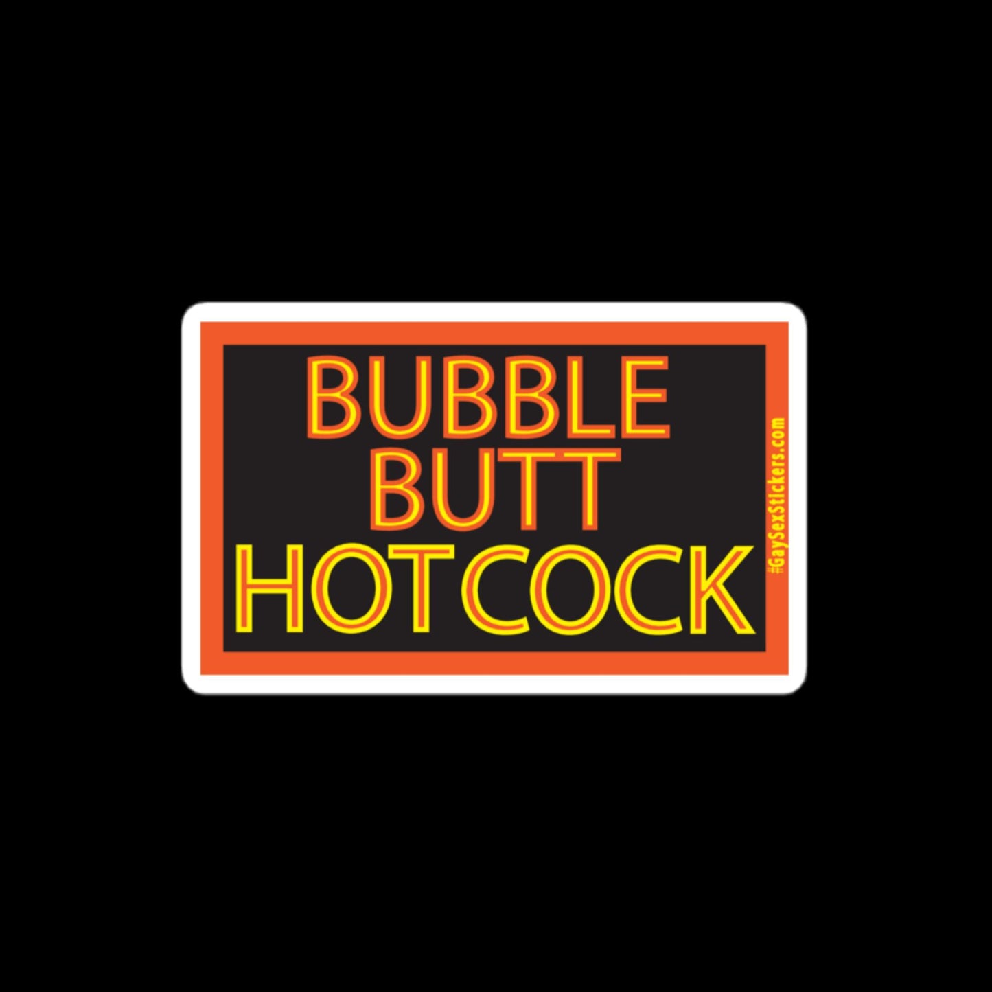 Bubble Butt Hot Cock Sticker