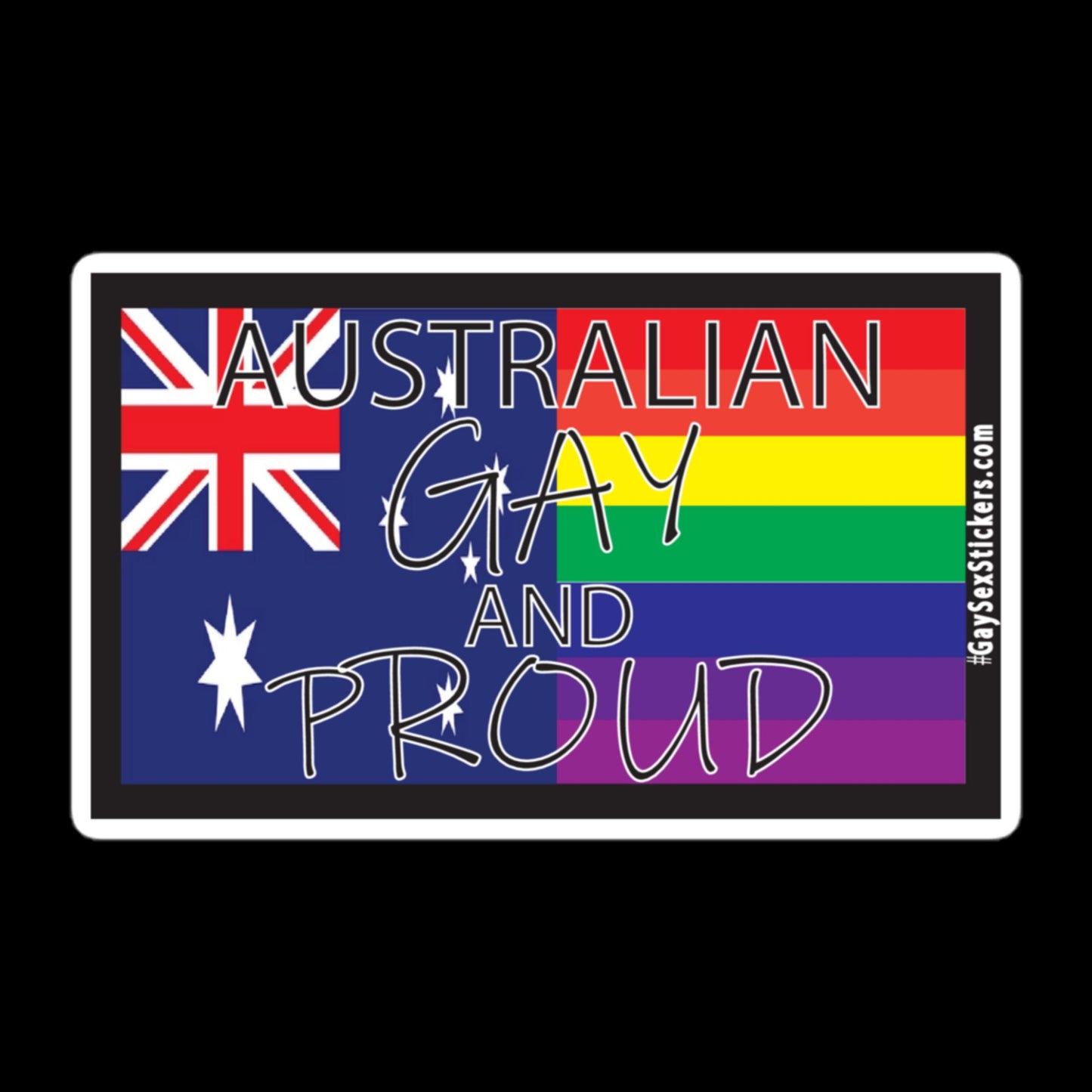 Australian Gay and Proud Sticker